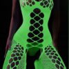 Bodystocking ŚWIECĄCE W CIEMNOŚCI Siateczka z DZIURKĄ Rozmiar UNIWERSALNY - miniatura 8