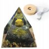 Piramida ORGONIT +LED Lampka PODSTAWA 5cm KRYSZTAŁ KAMIENIE AMULET 5cm HX05 - miniatura 1