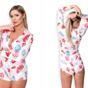 PIŻAMA DAMSKA Seksowne Body SŁODYCZE 190 r.XL - miniatura 2