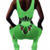 Bodystocking ŚWIECĄCE W CIEMNOŚCI Siateczka z DZIURKĄ Seksowne UNIWERSALNE - miniatura 11