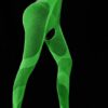 Bodystocking ŚWIECĄCE CIEMNOŚCI Siateczka BIELIZNA KOMBINEZON otwarty krok - miniatura 7
