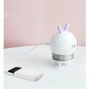 LAMPKA NOCNA DLA DZIECI USB BEZPRZEWODOWA Królik - miniatura 8