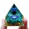Piramida ORGONIT +LED Lampka PODSTAWA 5cm KRYSZTAŁ KAMIENIE AMULET 5cm HX19 - miniatura 12