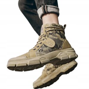 Buty TREKKINGOWE TAKTYCZNE WOJSKOWE MILITARNE Wodoodporne TRAPERY Moro R43 - miniatura 5