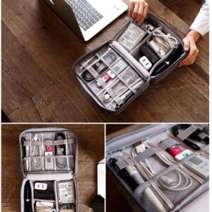 ORGANIZER TORBA NA KABLE KARTY DYSKI ŁADOWARKI USB - miniatura 10