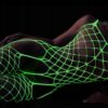 Bodystocking ŚWIECĄCE W CIEMNOŚCI Siateczka SEKSOWNA Uniwersalna BIELIZNA - miniatura 11