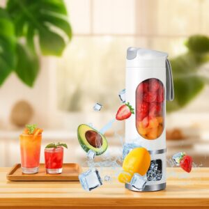 Blender BEZPRZEWODOWY Shake SOKI 450ml WYŚWIETLACZ LED KIELICHOWY RĄCZKA - miniatura 12