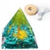 Piramida ORGONIT +LED Lampka PODSTAWA 5cm KRYSZTAŁ KAMIENIE AMULET 5cm HX12 - miniatura 1