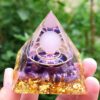 Piramida ORGONIT +LED Lampka PODSTAWA 5cm KRYSZTAŁ KAMIENIE AMULET 5cm HX08 - miniatura 14