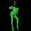 Bodystocking ŚWIECĄCE CIEMNOŚCI Siateczka OTWARTA DZIURĄ w KROKU Kombinezon - miniatura 16