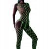 Bodystocking ŚWIECĄCE W CIEMNOŚCI Siateczka SEKSOWNA Uniwersalna BIELIZNA - miniatura 1