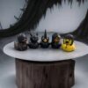 Kaczka KĄPIELOWA GOTHIC duck HEAVY METAL Bondage GIRL Czarna WANNY PREZENT - miniatura 5