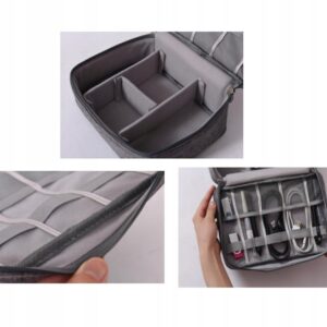 ORGANIZER TORBA NA KABLE KARTY DYSKI ŁADOWARKI USB - miniatura 2