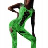 Bodystocking ŚWIECĄCE CIEMNOŚCI Siatka KORONKA BIELIZNA DAMSKA Kombinezon - miniatura 2