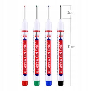 MARKER Budowlany DO GŁĘBOKICH OTWORÓW 6szt CZARNE - miniatura 2