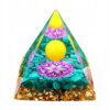 Piramida ORGONIT +LED Lampka PODSTAWA 5cm KRYSZTAŁ KAMIENIE AMULET 5cm HX15 - miniatura 3