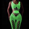 Bodystocking ŚWIECĄCE W CIEMNOŚCI Siateczka z DZIURKĄ Seksowne UNIWERSALNE - miniatura 5