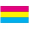 FLAGA TĘCZOWA LGBT DUŻA 90x150cm PANSEKSUALNOŚĆ F2 - miniatura 3