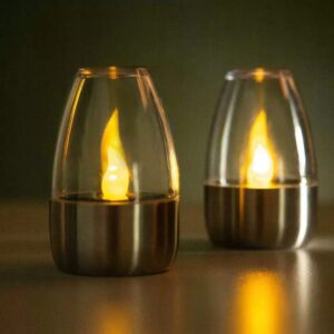 Lampka SOLARNA LED Płomień DEKORACYJNA OGRODOWA Znicz ŚWIECZKA CIEPŁA - miniatura 8