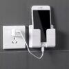 UCHWYT STOJAK ŚCIENNY NA TELEFON Kabel WIESZAKI RÓŻOWY - miniatura 10