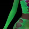 Bodystocking ŚWIECĄCE CIEMNOŚCI Siateczka KOMPLET BIELIZNY Pociągająca PAŃ - miniatura 10