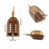 METODA Feeder WĘDKARSKI GRUNTOWY Koszyczek ZANĘTOWY BEZ GUMKI KARP 30g - miniatura 2