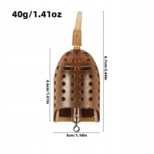 METODA Feeder WĘDKARSKI GRUNTOWY Koszyczek ZANĘTOWY BEZ GUMKI KARP 40g - miniatura 11