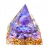Piramida ORGONIT +LED Lampka PODSTAWA 5cm KRYSZTAŁ KAMIENIE AMULET 5cm HX04 - miniatura 2