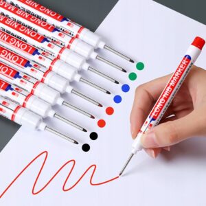 MARKER Budowlany DO GŁĘBOKICH OTWORÓW 6szt CZARNE - miniatura 12