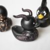 Kaczka KĄPIELOWA GOTHIC duck HEAVY METAL Bondage GIRL Czarna WANNY PREZENT - miniatura 4