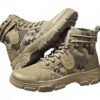 Buty TREKKINGOWE TAKTYCZNE WOJSKOWE MILITARNE Wodoodporne TRAPERY Moro R43 - miniatura 3
