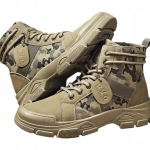 Buty TREKKINGOWE TAKTYCZNE WOJSKOWE MILITARNE Wodoodporne TRAPERY Moro R43 - miniatura 3