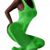 Bodystocking ŚWIECĄCE CIEMNOŚCI Siateczka dziurką SEKSOWNE Uniwersalne FLUO - miniatura 2