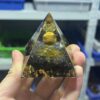 Piramida ORGONIT +LED Lampka PODSTAWA 5cm KRYSZTAŁ KAMIENIE AMULET 5cm HX05 - miniatura 14