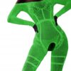 Bodystocking ŚWIECĄCE CIEMNOŚCI Siateczka OTWARTA DZIURĄ w KROKU Kombinezon - miniatura 12