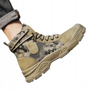 Buty TREKKINGOWE TAKTYCZNE WOJSKOWE MILITARNE Wodoodporne TRAPERY Moro R43 - miniatura 4
