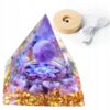 Piramida ORGONIT +LED Lampka PODSTAWA 5cm KRYSZTAŁ KAMIENIE AMULET 5cm HX04 - miniatura 11
