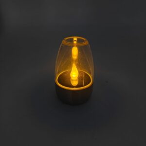 Lampka SOLARNA LED Płomień DEKORACYJNA OGRODOWA Znicz ŚWIECZKA CIEPŁA - miniatura 10